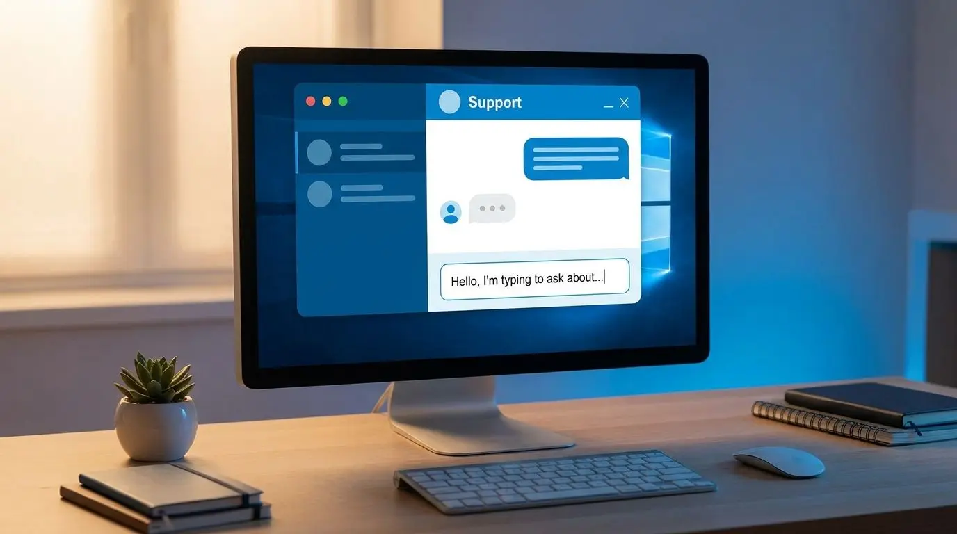 PlayOJO live chat support Player using live chat support on a computer screen