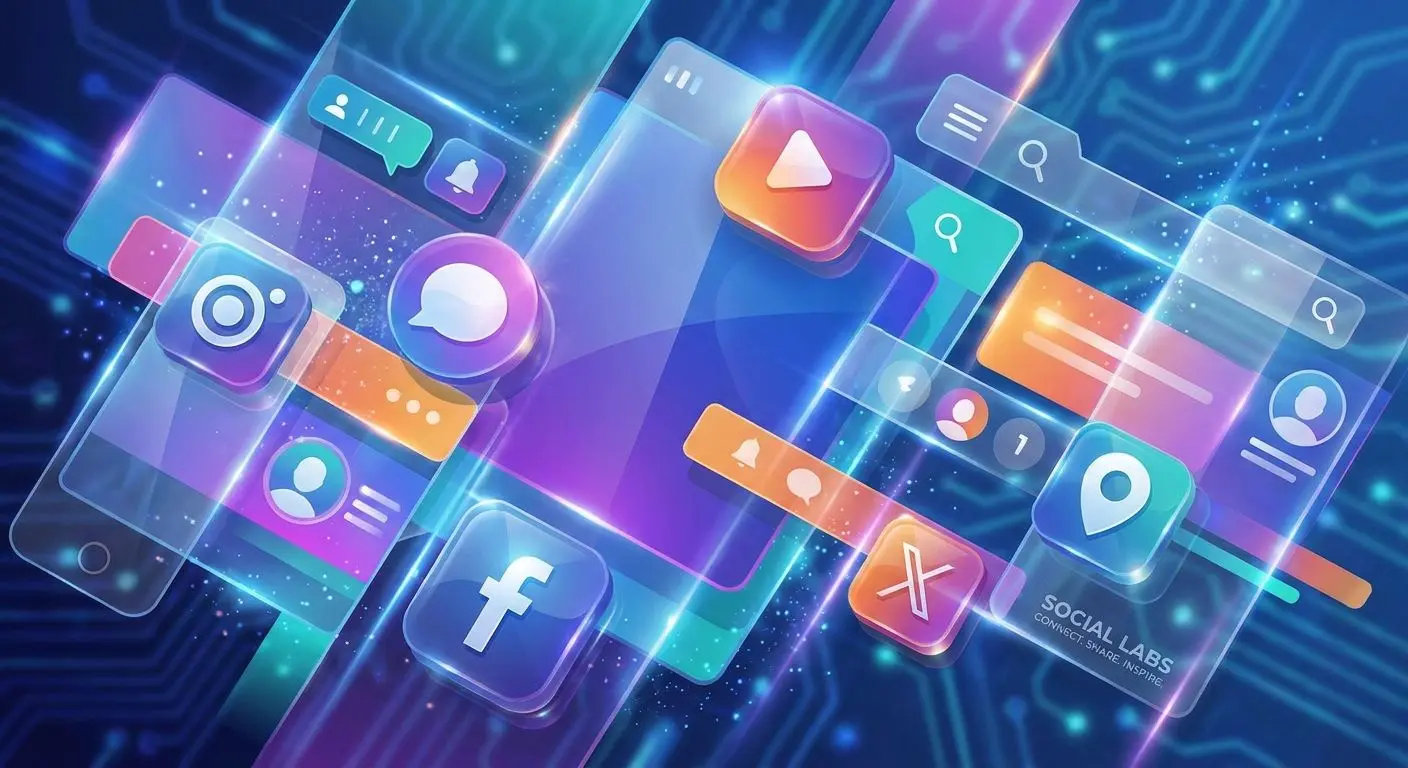 Social media icons collage for PlayOJO updates