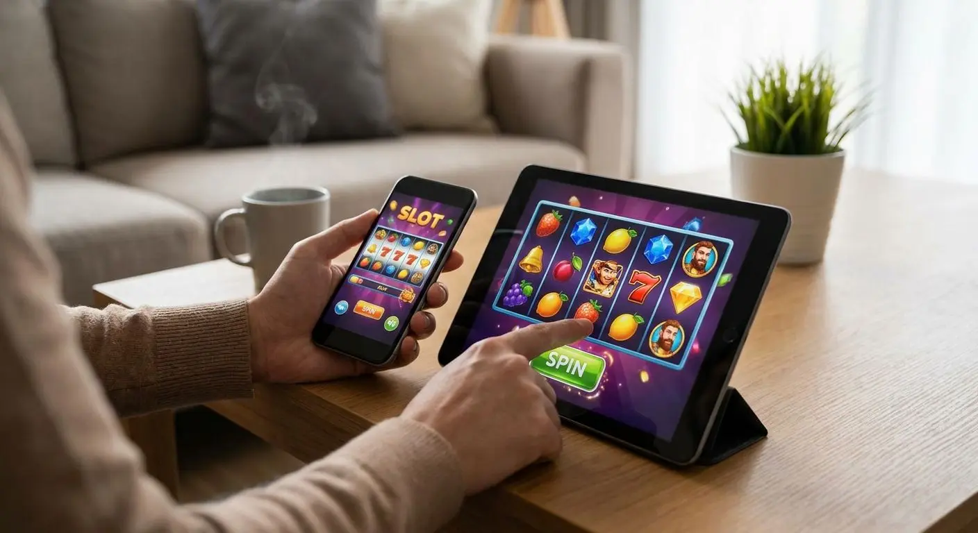 Mobile slot play on smartphone and tablet